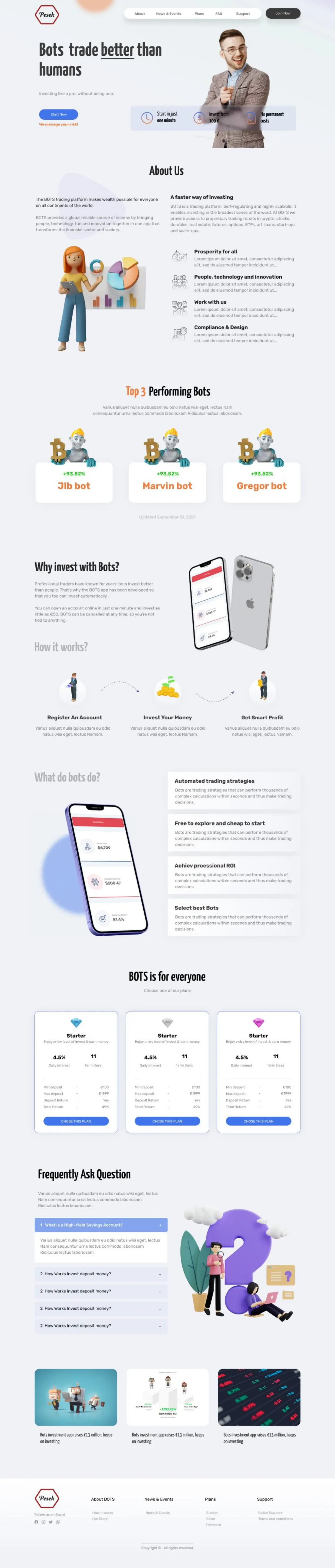 PESEK TRADING website